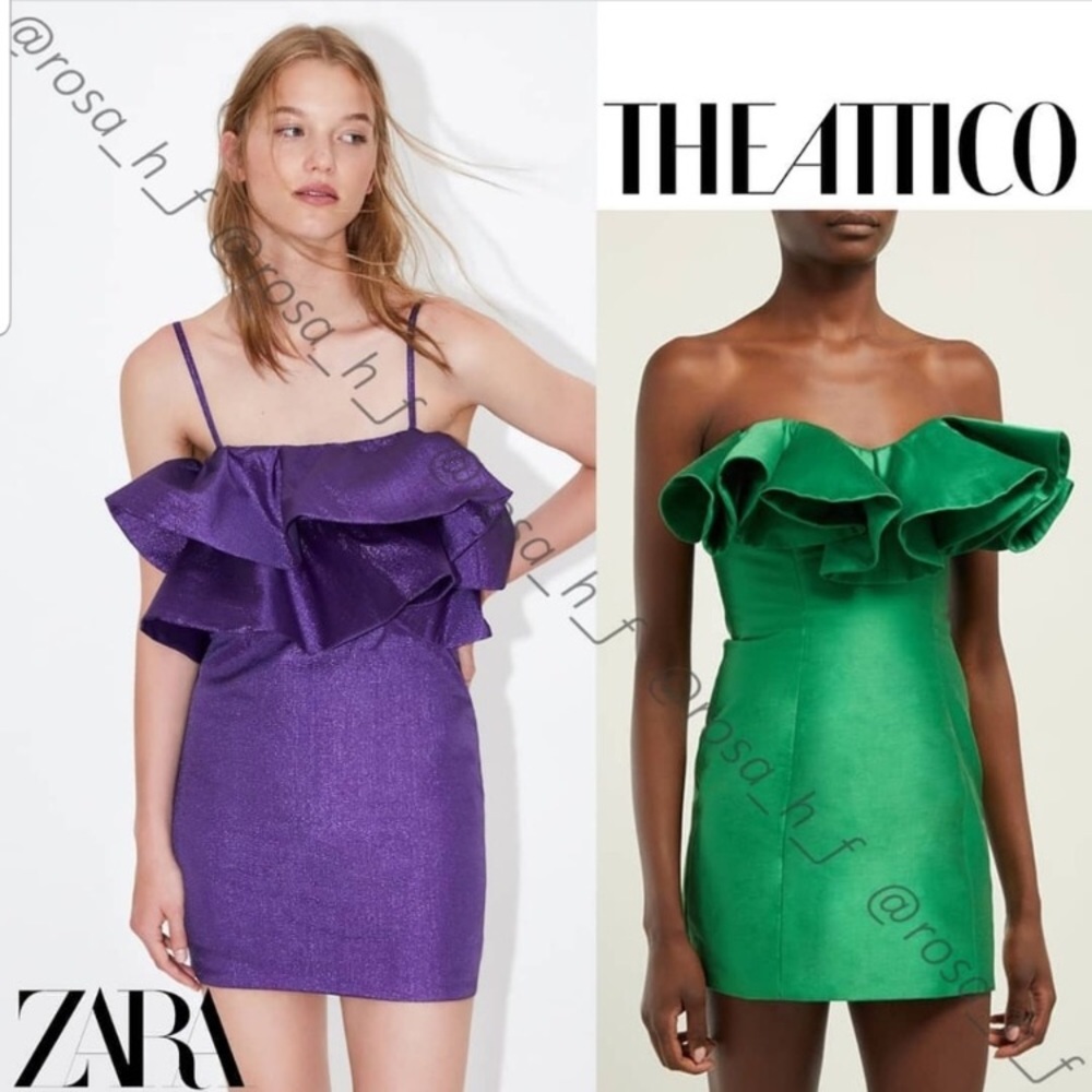 🔥Sale🔥 Last Drop 🔥ZARA Purple Mini Dress 95/mn - Picture 5 of 8